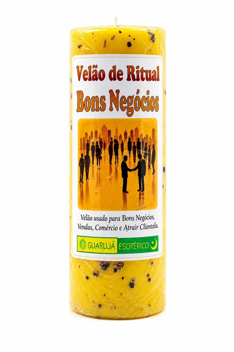 Velão Ritual Bons Negócios – Rituele Kaars voor Goede Zaken & Zakelijk Succes 17x7cm