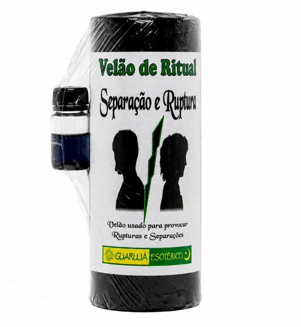 Velão Ritual Separação e Ruptura – Rituele Kaars voor Loslaten & Verbreking 17x7cm