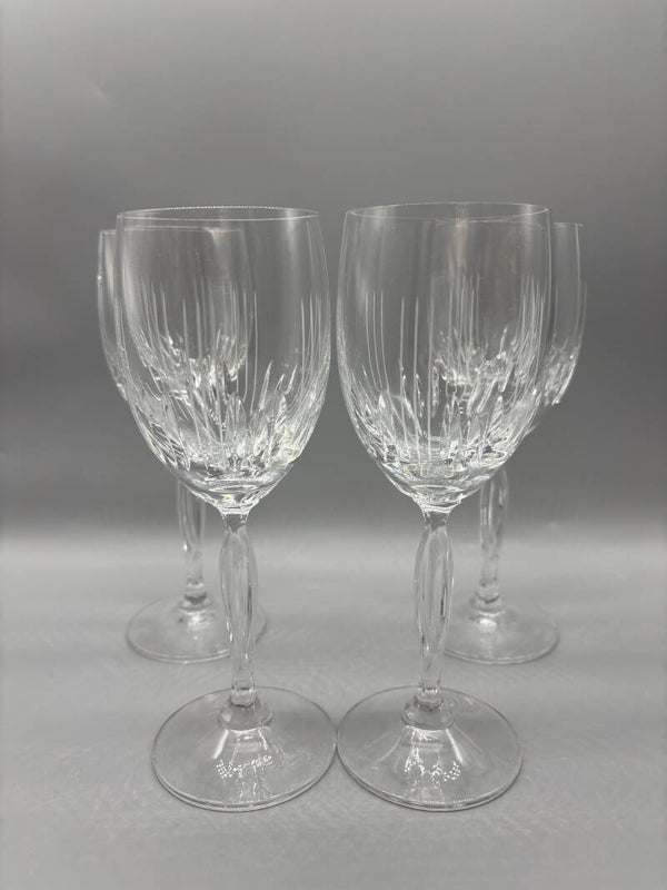 Set wijnglazen geslepen kristal 4 stuks