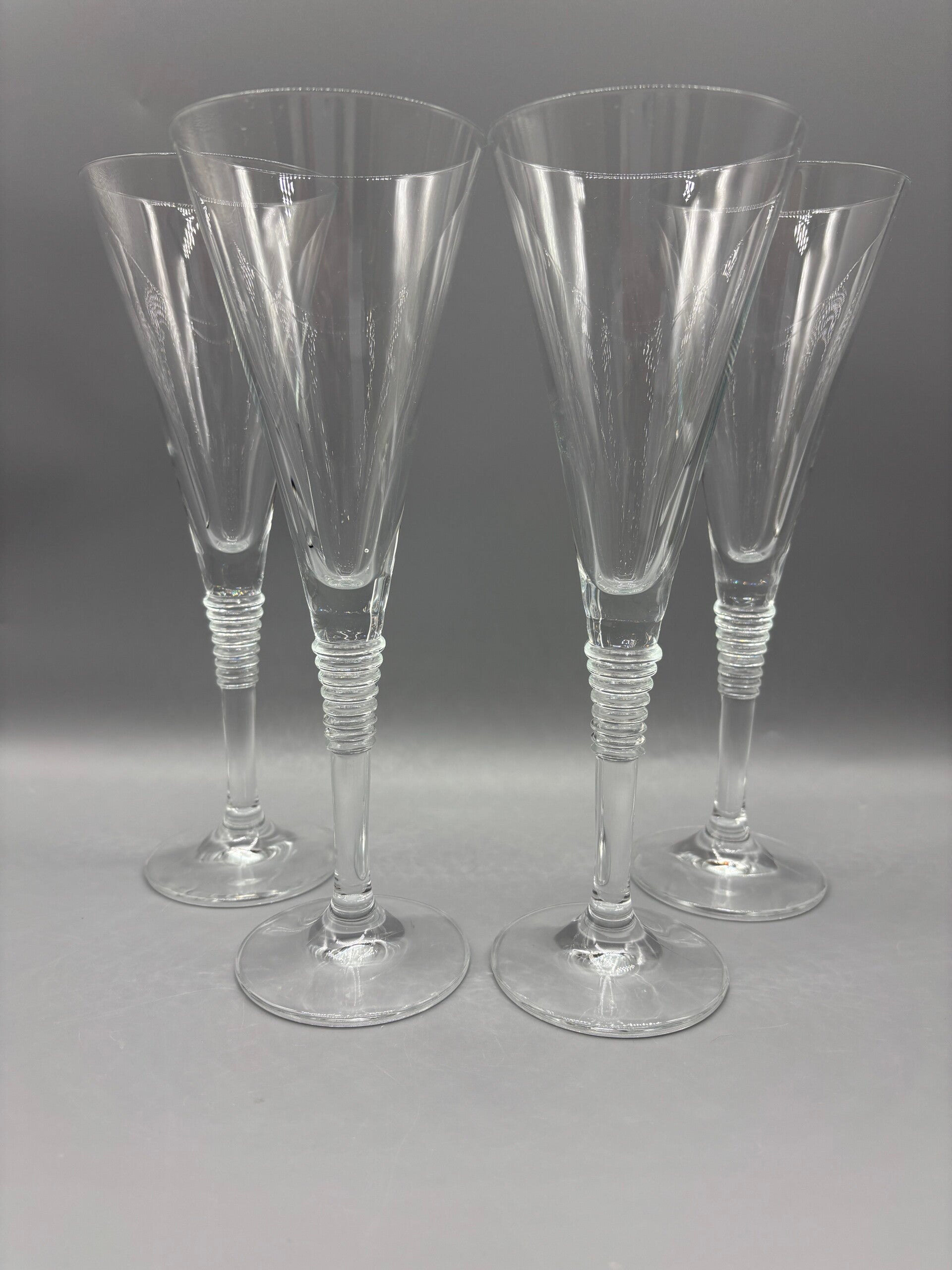 Set Champagne flûtes Swirl 4 stuks