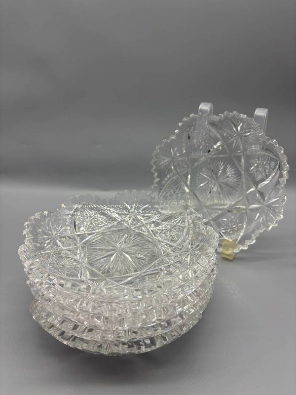 Set kristallen side plates 6 stuks