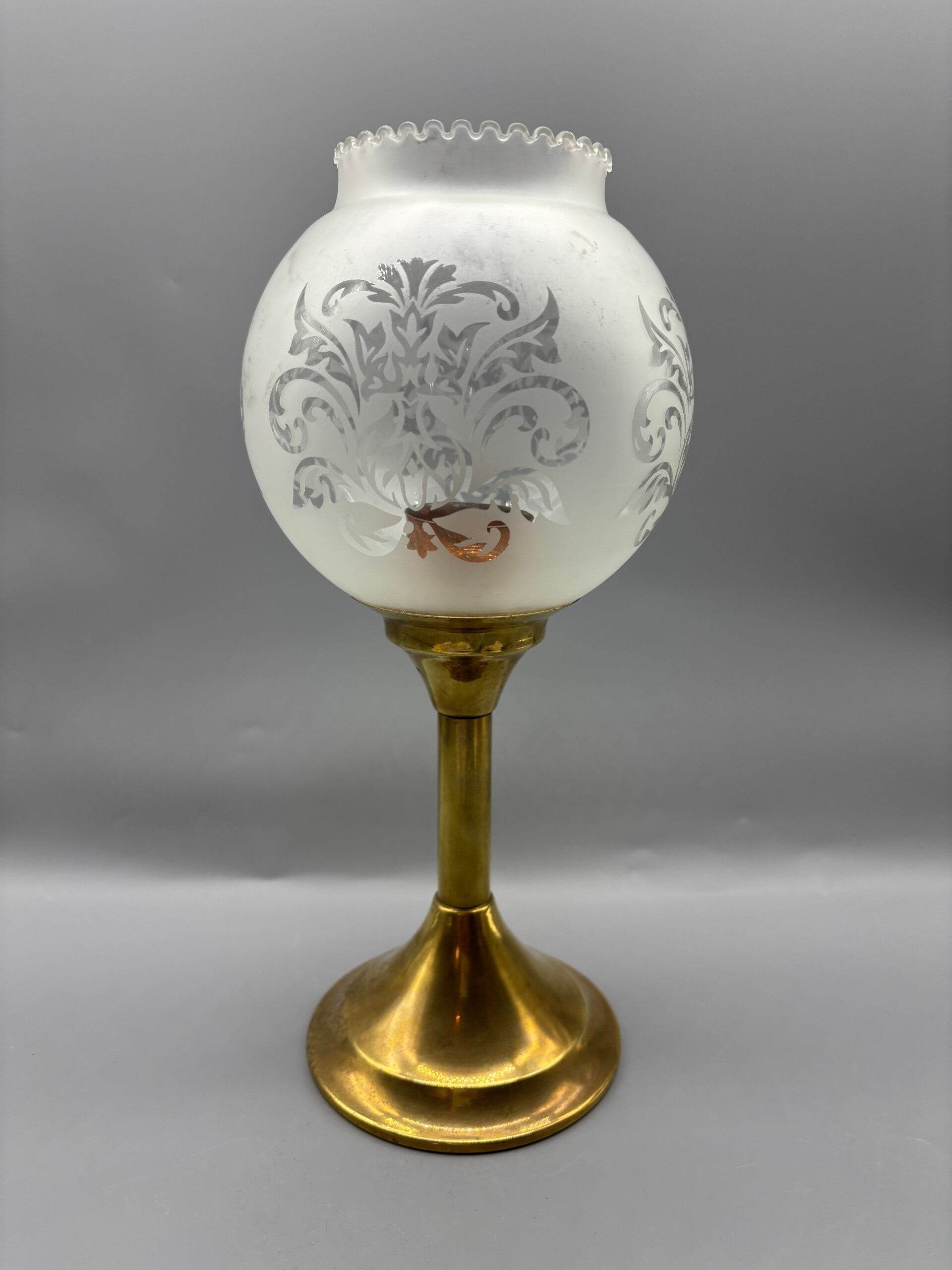 Vintage Spring loaded candle lamp messing