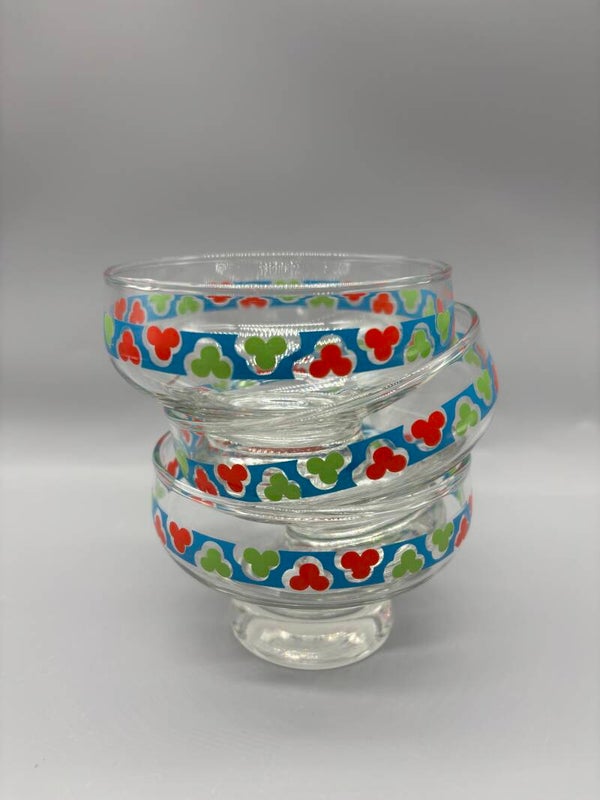 Set dessertcoupes Retro 70's 3 stuks