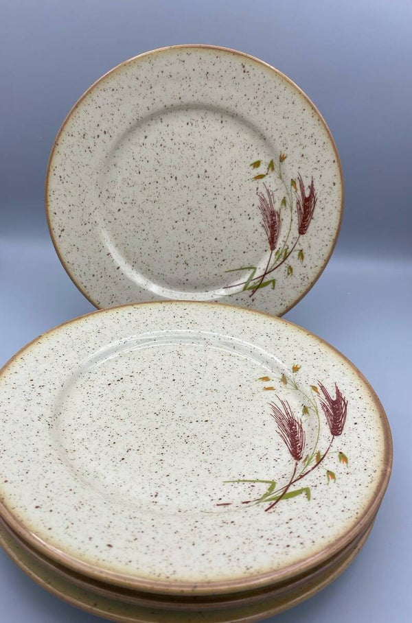 Set ontbijtbordjes 70's vintage 4 stuks