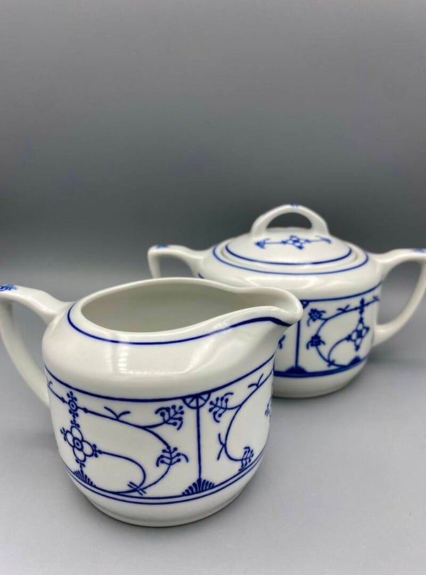 Jager Eisenberg Saks Blau melk en suiker stel roomstel