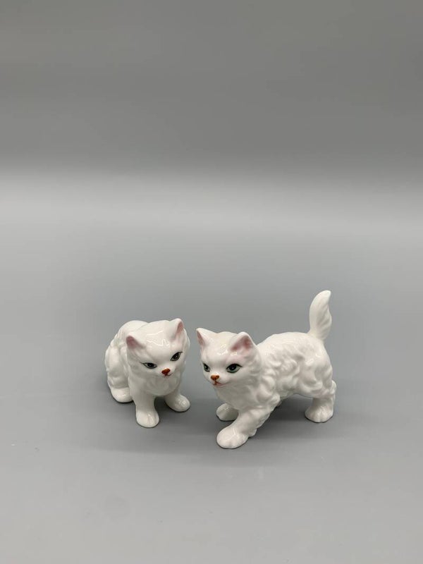 Vintage bone China katjes wit