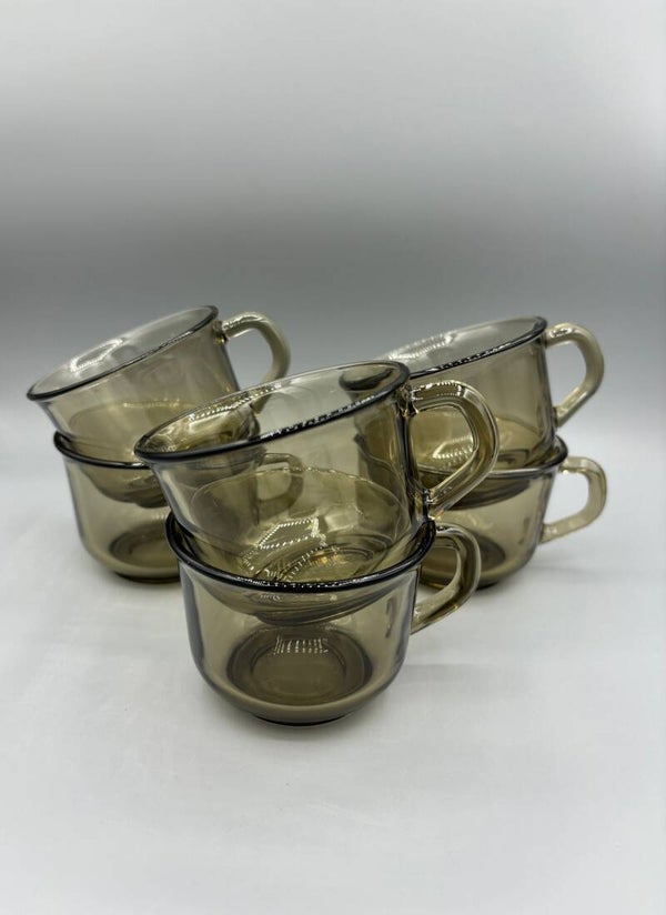 Set Arcoroc rookglas kopjes 6 stuks