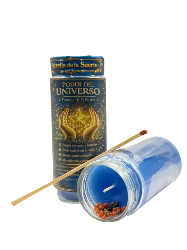 Rituele Kaars Ster van het Geluk – Kracht van het Universum | Fortuin & Kansen