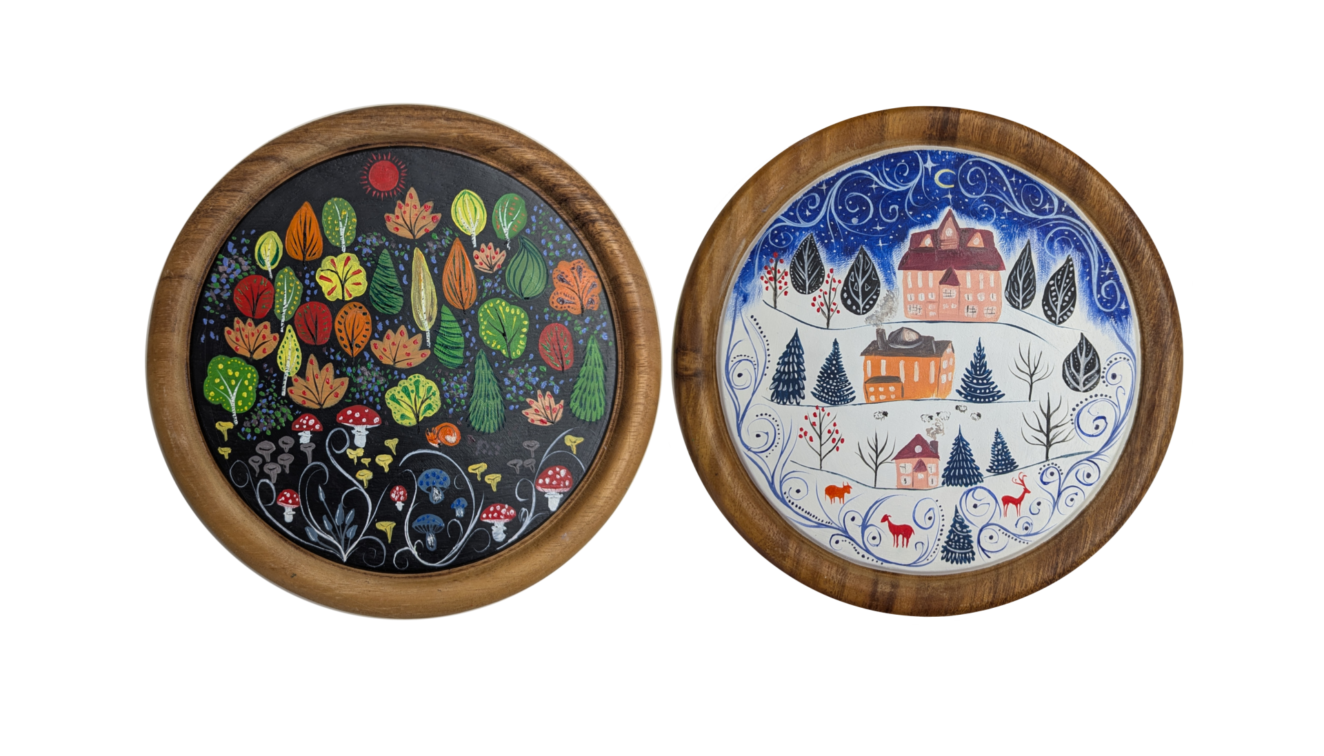 Koristemaalaus / Decorative painting 23 cm