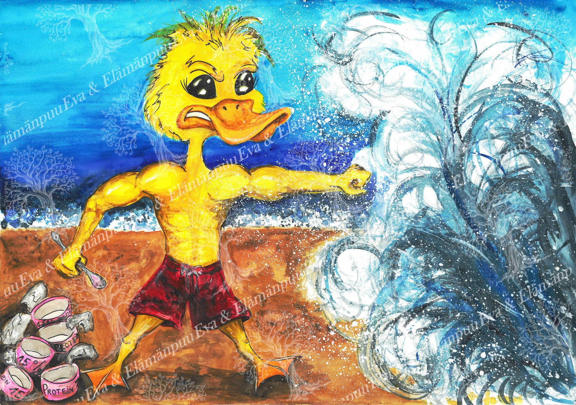 Ankanpoikainen on voimakas