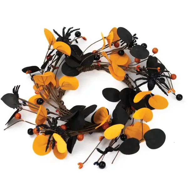 Spooky Spider Vines Candle Ring – Halloween Home Decor