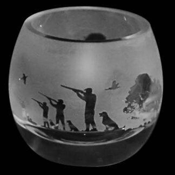 Shooting Crystal Glass Tealight Holder