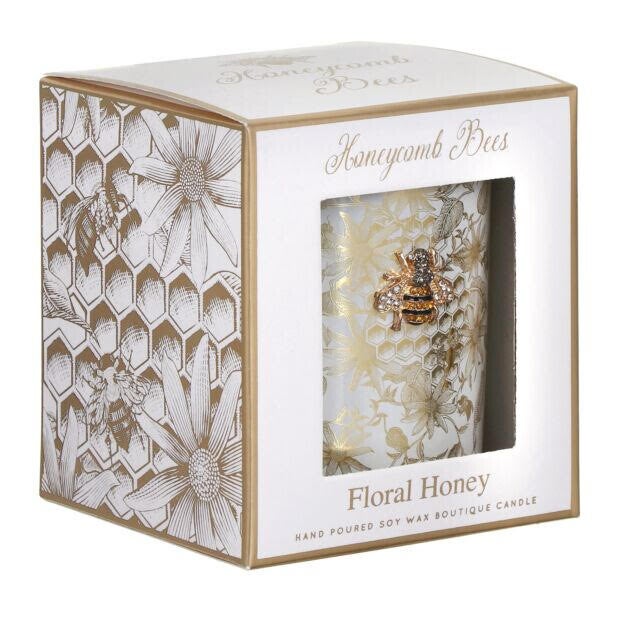 Honeycomb Bees Candle