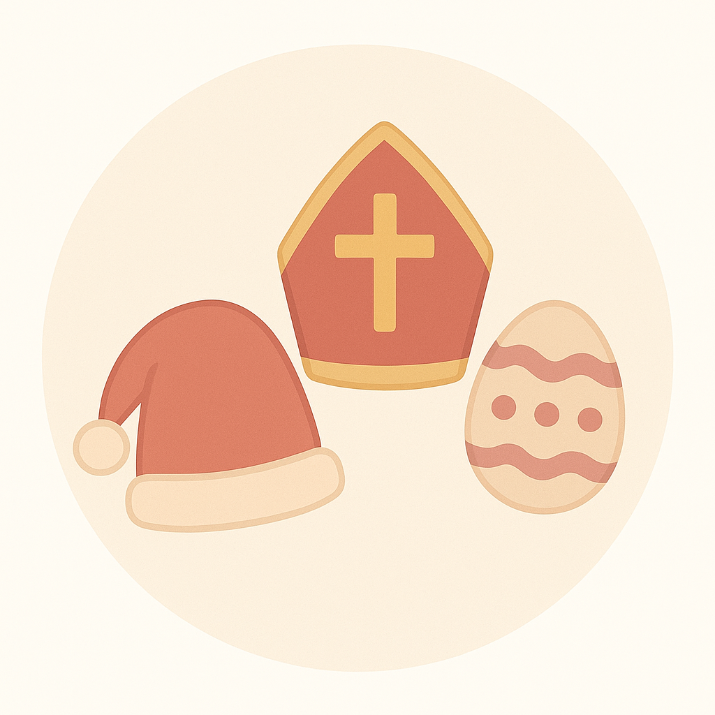 Seizoenscadeaus Snoezelig - pasen, kerst, sinterklaas