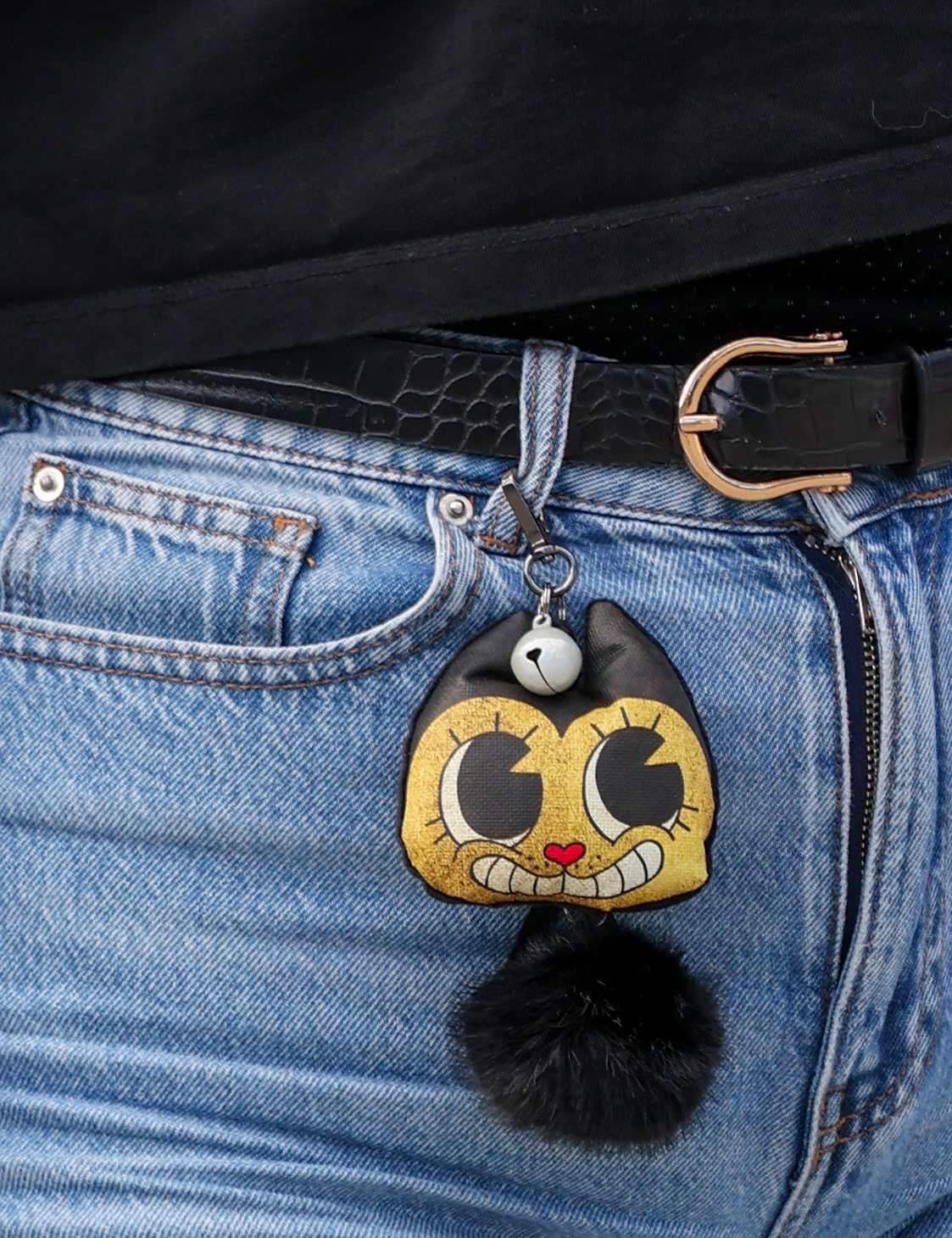 Porte-clés chat "BIJOU'D'CHAK" 100%FaitMain