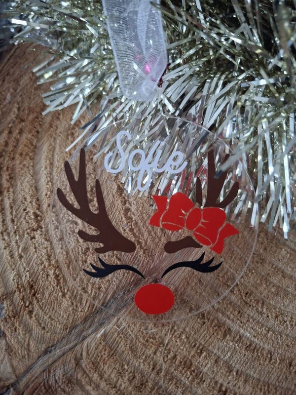 Kerstbal met rendier