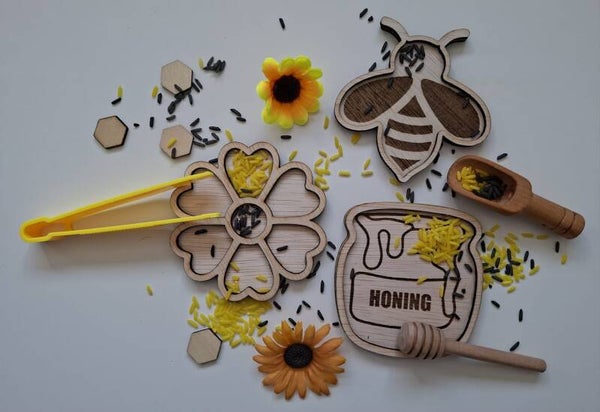 Houten speelframe 'Bijen'