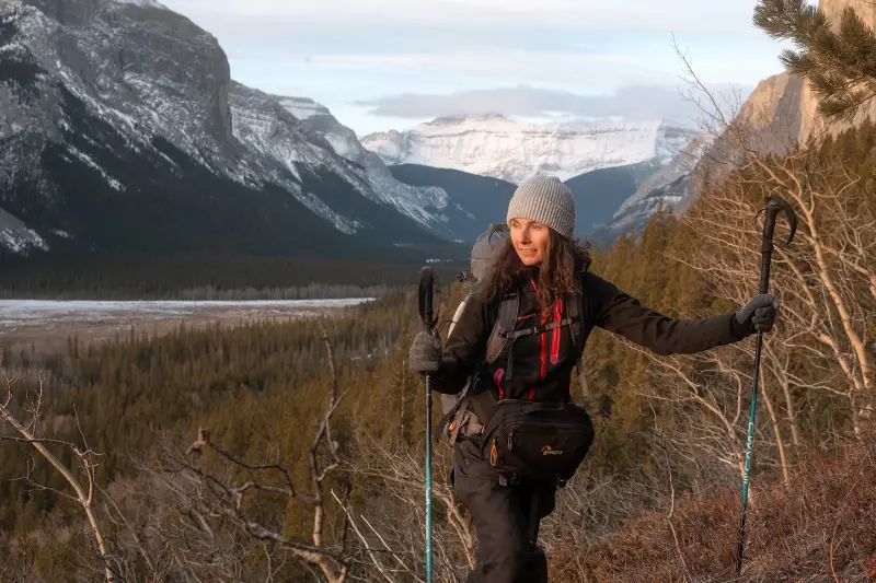 Karina Sikora im Ghost Valley Canada Eisklettershooting