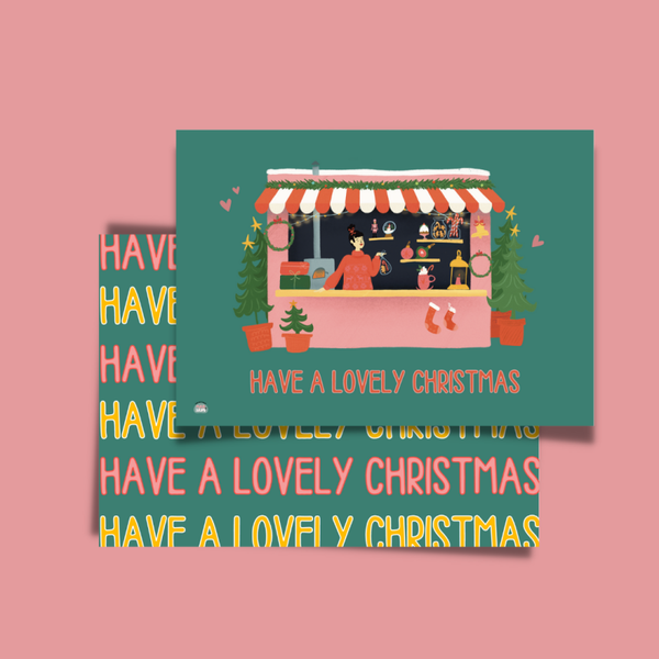 Have a lovely Christmas | Kerstkaarten | 4 stuks A6