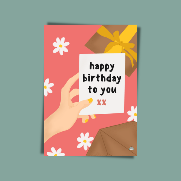 Happy Birthday to you Card | Kaart A5