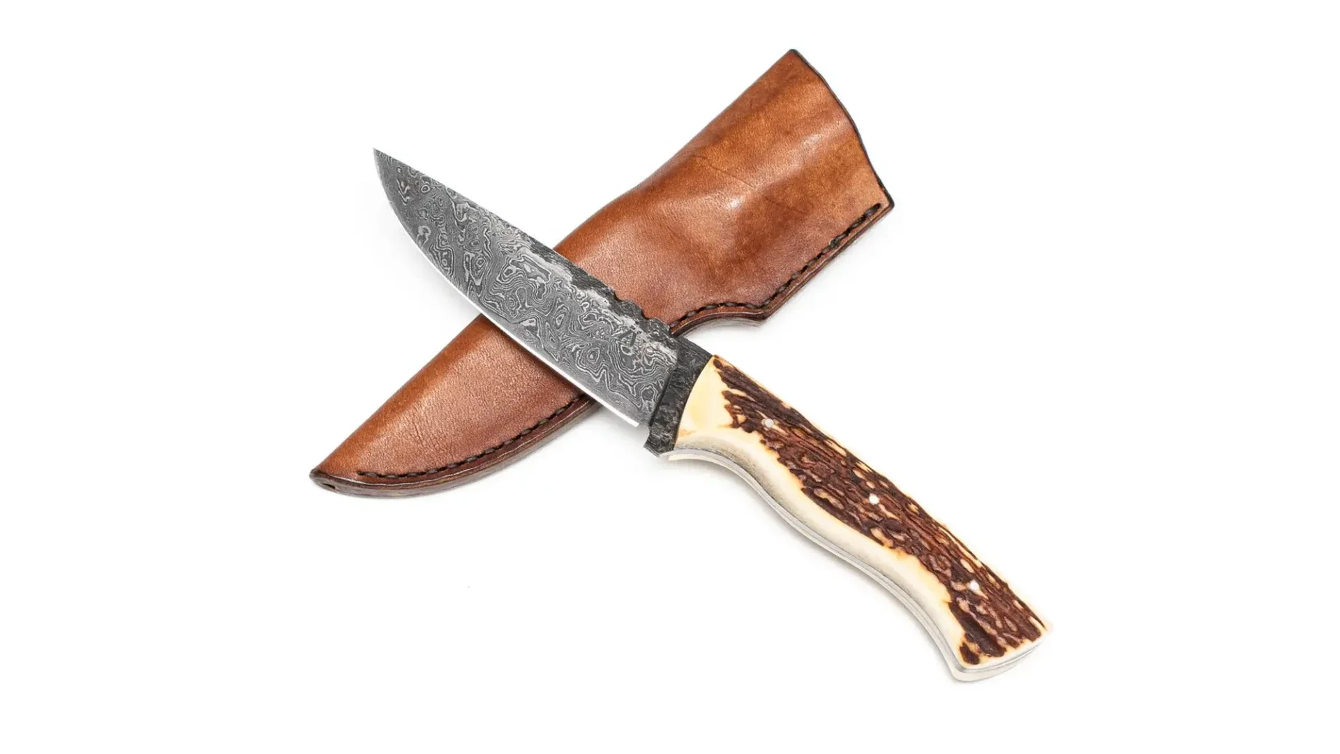 Jagdmesser J5 - 10cm Klinge - Damaststahl