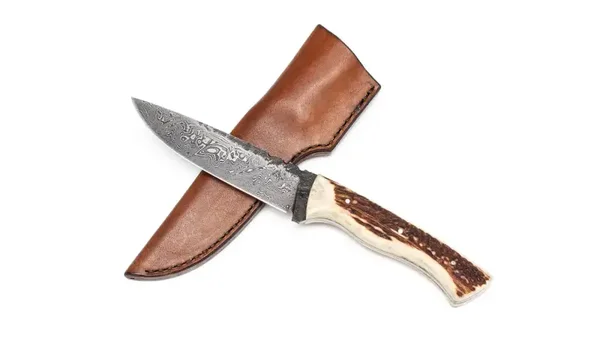 Jagdmesser J6 - 11cm Klinge - Damaststahl