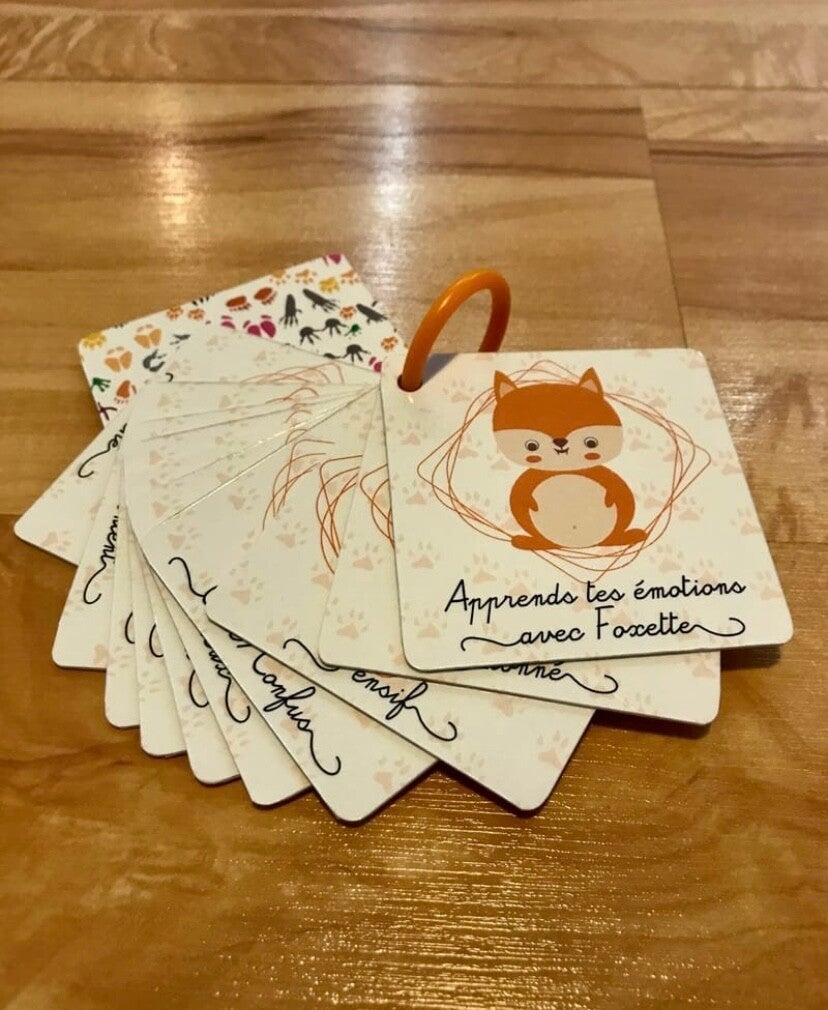 Cartes flash - apprend tes émotions avec Foxette