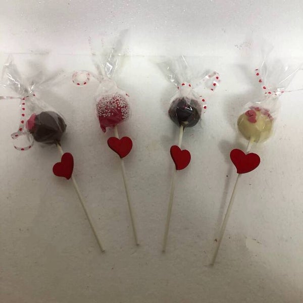 Valentijn cakepops per 4 stuks