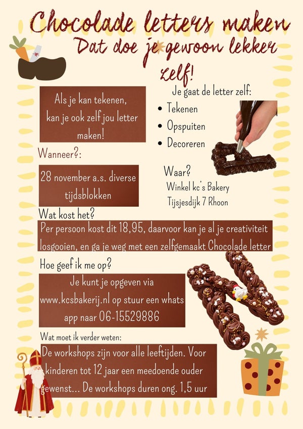 Chocolade letter workshop