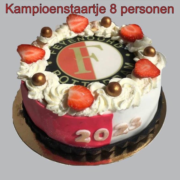 Feijenoord Kampioen Taartje 8 pers.
