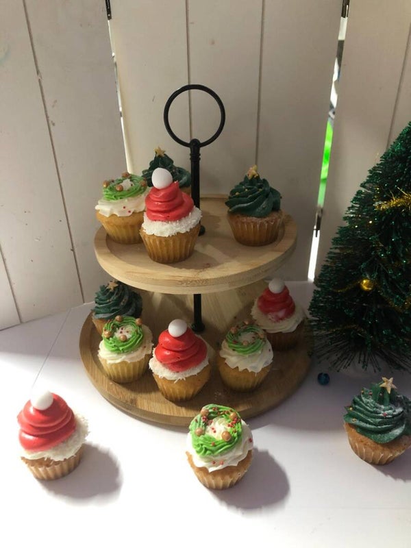 Mini Kerst Cupcakes 12 stuks
