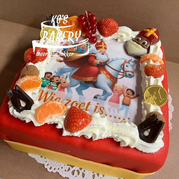 Marsepein Taart Sinterklaas  10 personen