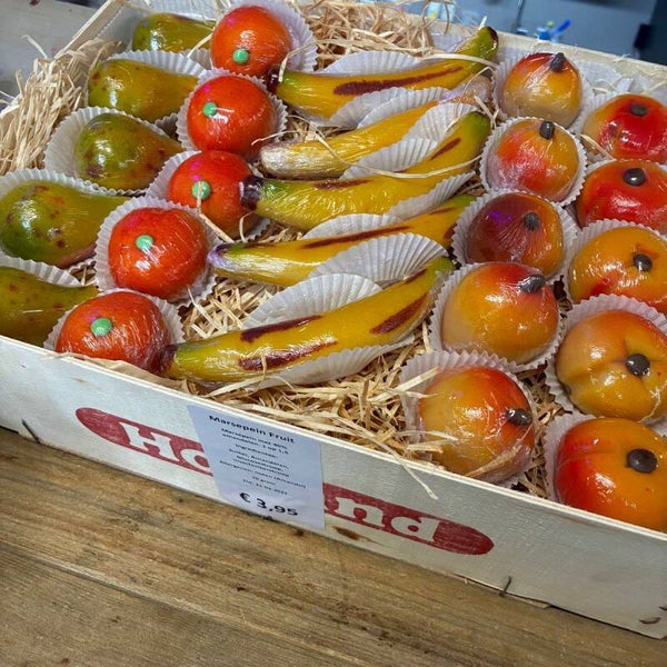 Marsepein Fruit 75 gram 40% amandelen