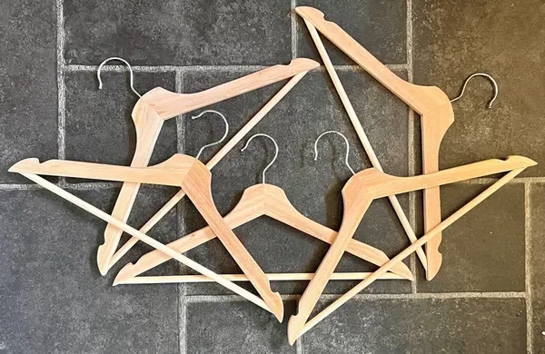 Personalised Custom Engraved Wooden Clothes Hangers - Any Name, Date or Text - Wedding - Prom