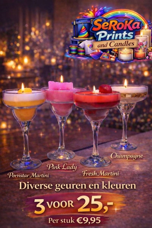 Cocktails kaarsen