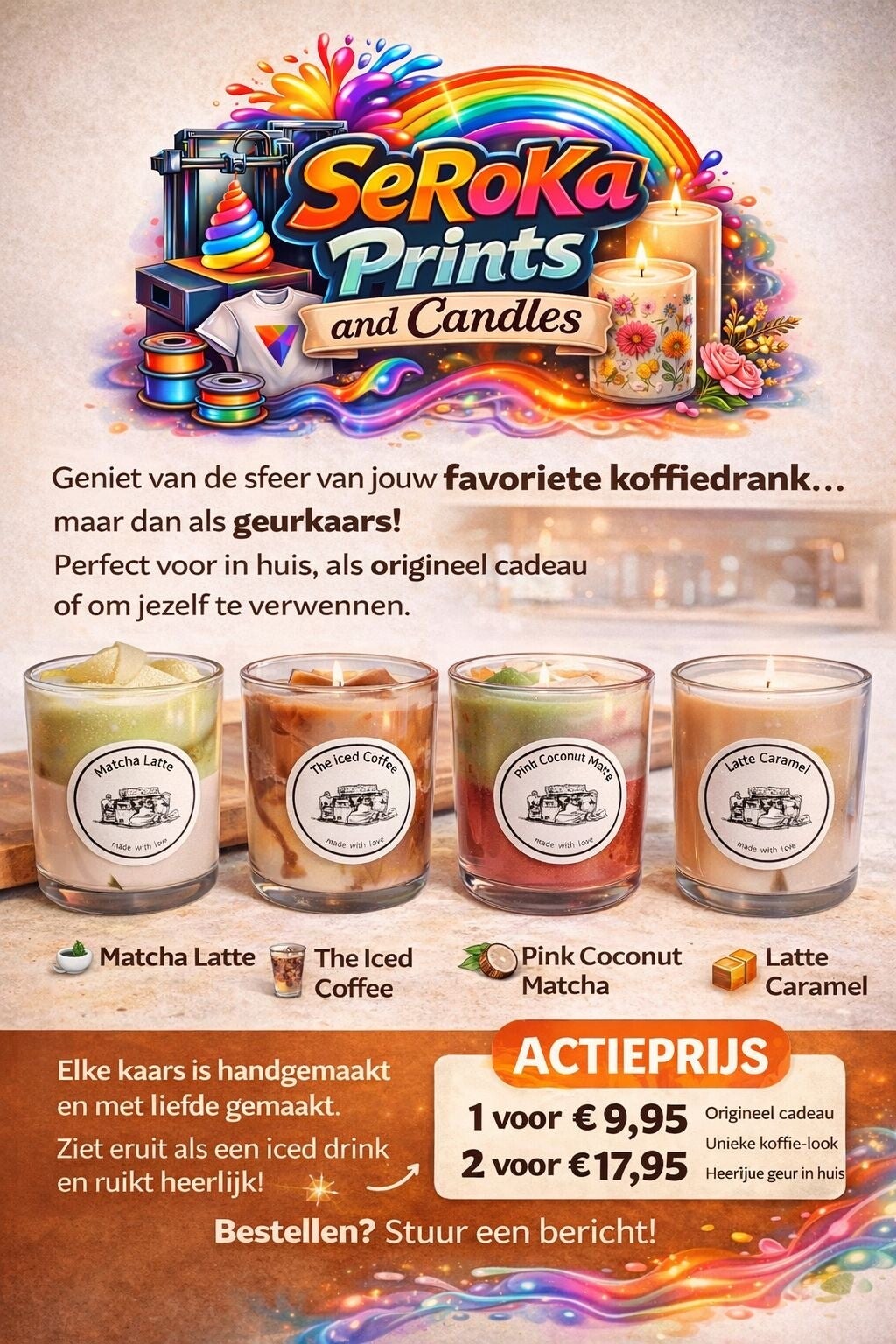 Koffie Geurkaarsen – De sfeer van jouw favoriete koffiedrank