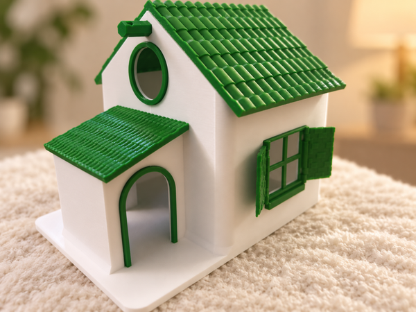 3D geprint vogelhuisje