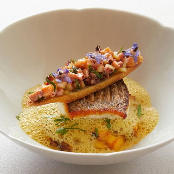 Filet de bar sauce champagne