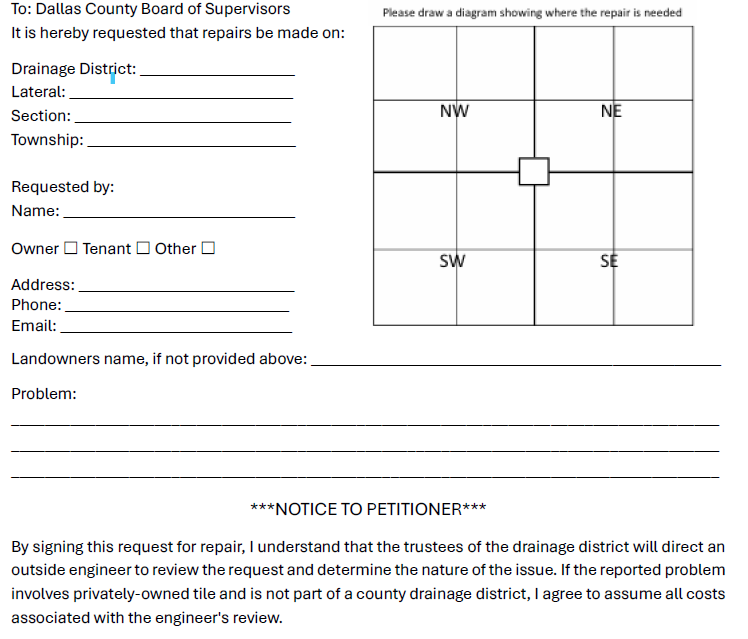 Drainage District Petition