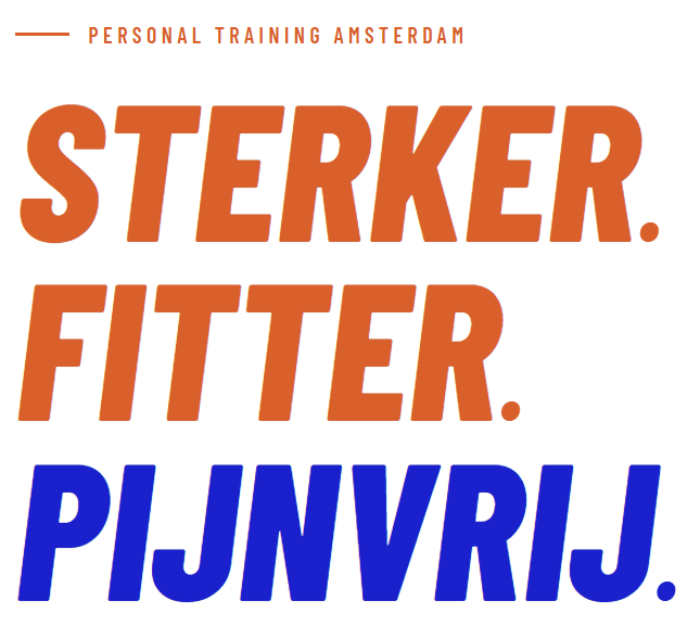 Word sterker, fitter, pijnvrij bij Move On Perosnal Training Amsterdam