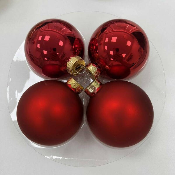 Kerstbal rood mat of glanzend