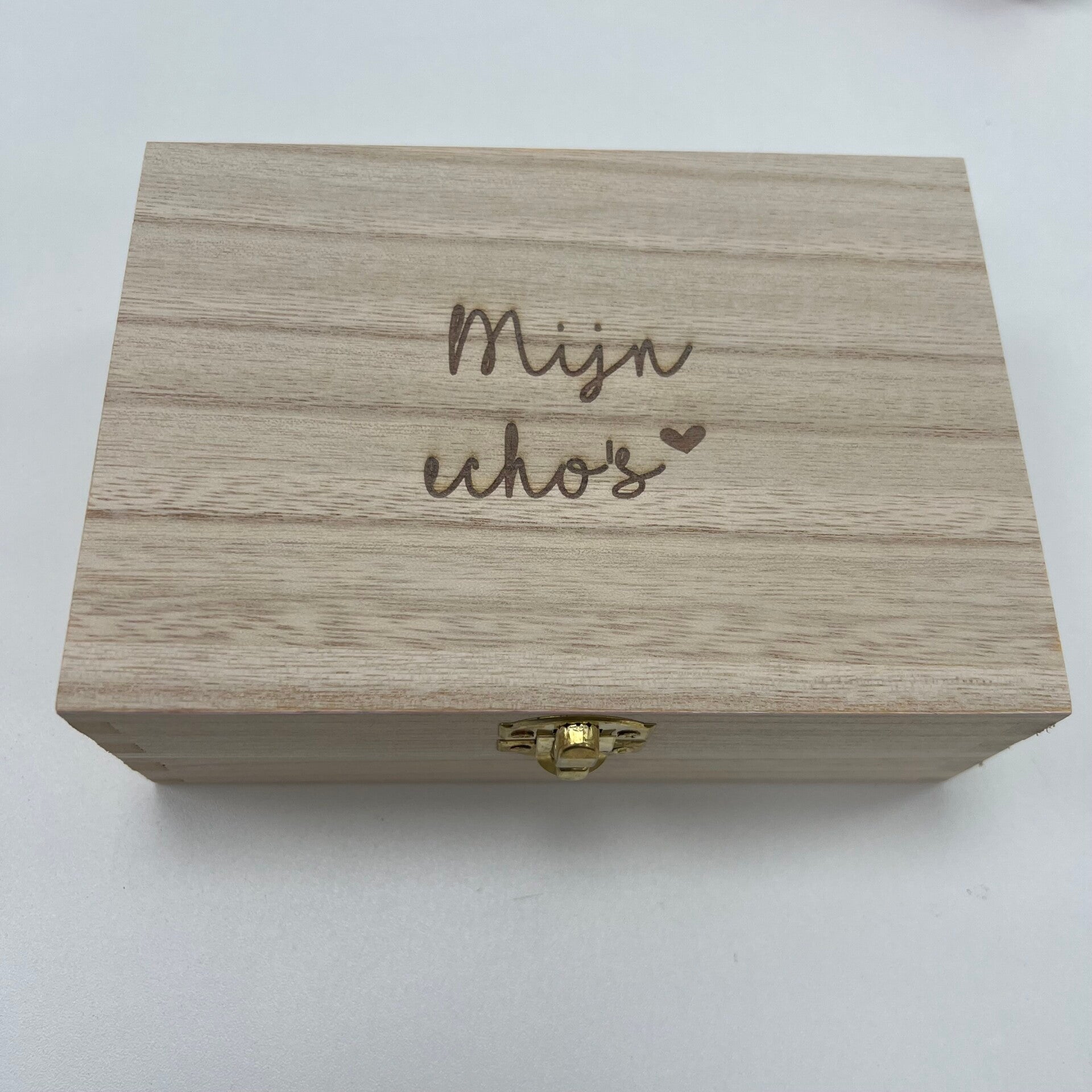 Houten kistje 'mijn echo's'