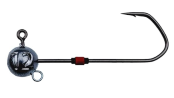 Jighead VMC Barbrian haak,met extra oor en antislip sistem