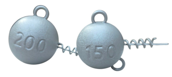 Screw-in Grote Oren Silber Metallic