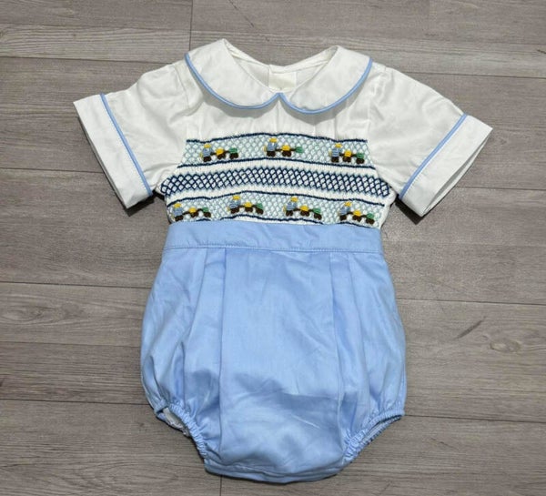 Smock boys rompers