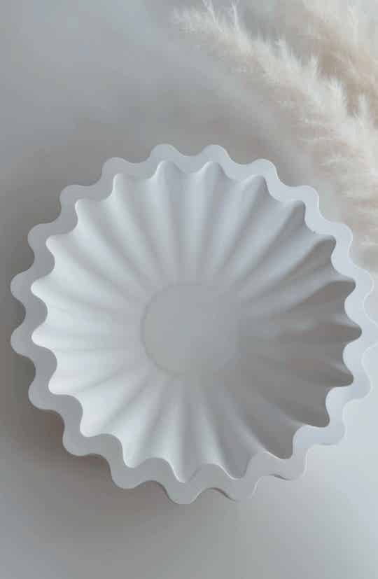 Flower schaal | wit/creme