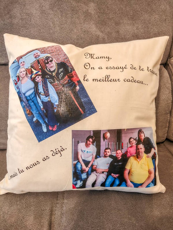 Coussin personnalisable