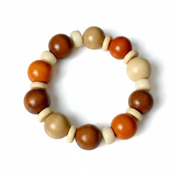 Caramelo Bracelet Orange and Cream