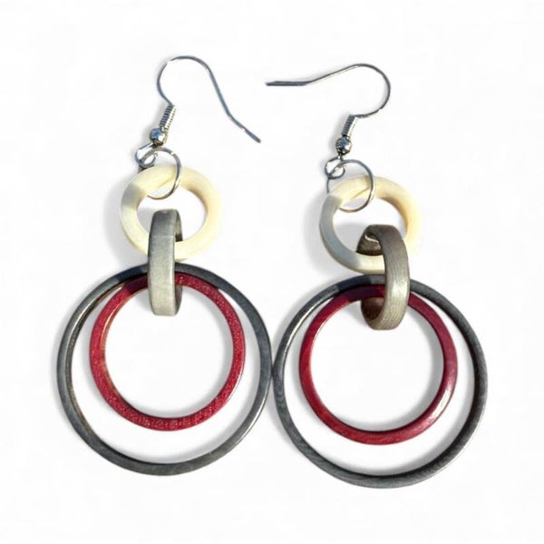 Tagua Ring Earrings