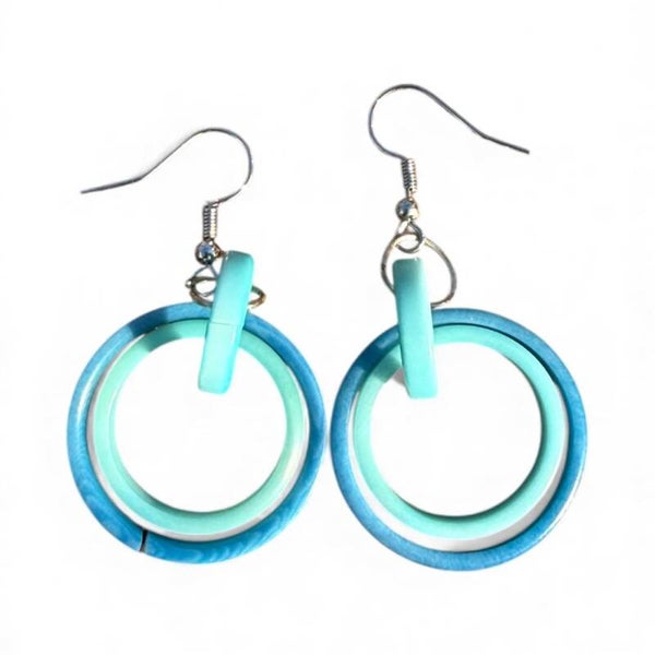 Tagua Ring Earrings